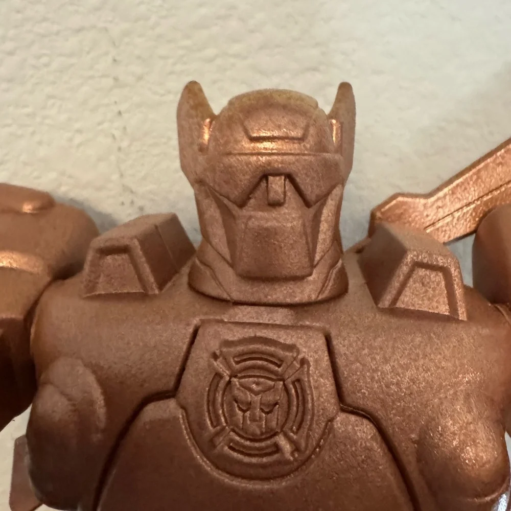 Hammered Copper Custom Painted Transformer Decorative Toy - Picture 3 of 7